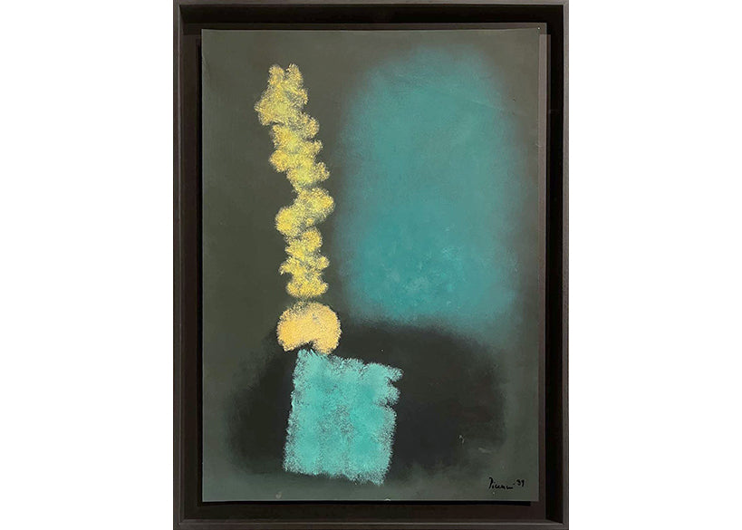 Fernando Picenni-1929年Bergamo生まれ。幼少時より絵画に目覚め、特に自然の形状を描くことに興味があり「沸き起こる感情をできる限り色付きのポエティックな絵画によって表したいと強く思う。彼にとっては描く対象がフリーサンプルのようにあふれ、抒情的なサインやイメージが転がっているようなものでしたいつでも描けるよう絵画道具を持ち歩き、実際にその作品は発展と充実をし続ける絵画による語彙でできた文集のようなものだった。彼は、ミラノの伝統的なJamaica Barに集う、Piero Manzoni,Enrico Castellani,Tancredi Parmeggianiら とも交流がある最後の偉人たちの一人でもあった。ミラノの主要ギャラリーのGalleria Annunciata, Grostetti Studio, Morone gallery, the Studio Falchiなどでも個展を開いた実績があり、もっとも重要なコレクターたちから称賛された。20世紀を代表するイタリア人画家の最も古いマイスターの一人でもある。