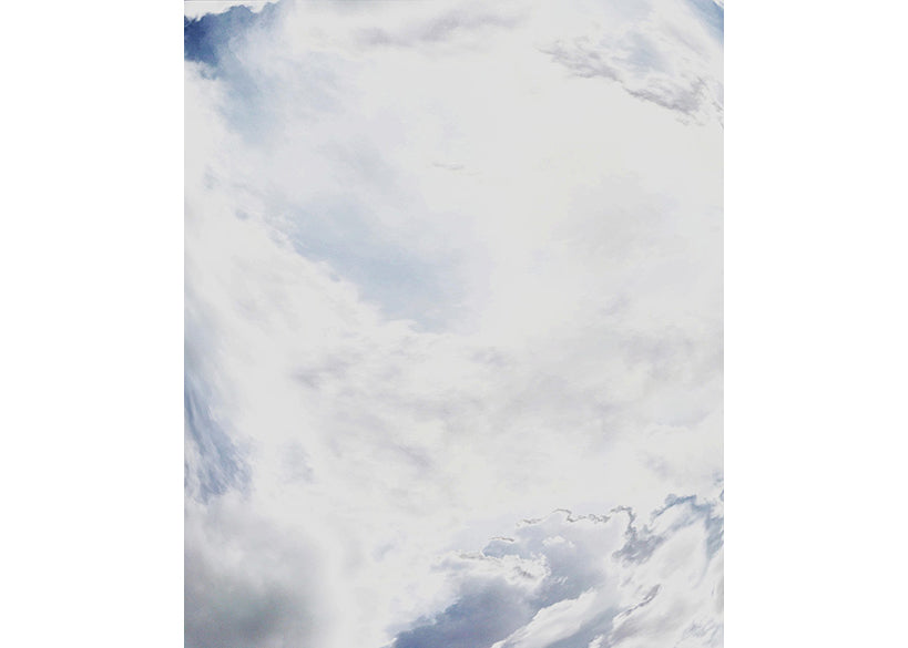 メタルプリント（アルミニウムパネル）題材：シカゴの湖に映った雲の写真　junfunahashi art